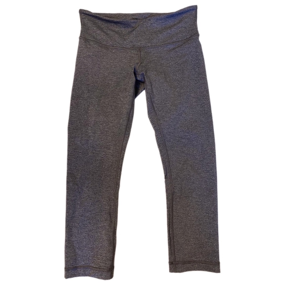 Lululemon Grey Wunder Under 22” Crop Leggings